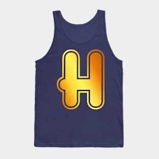 H Golden Letter Tank Top